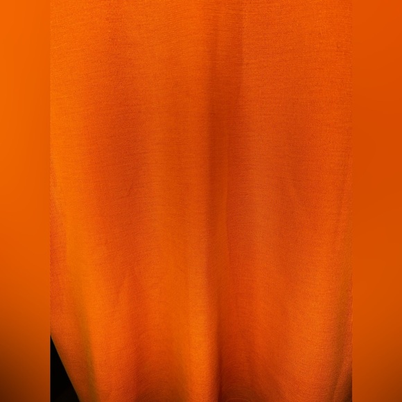 Women’s Misook Orange Designer Acrylic Polyester Sleeveless Top Size Medium - Picture 5 of 6